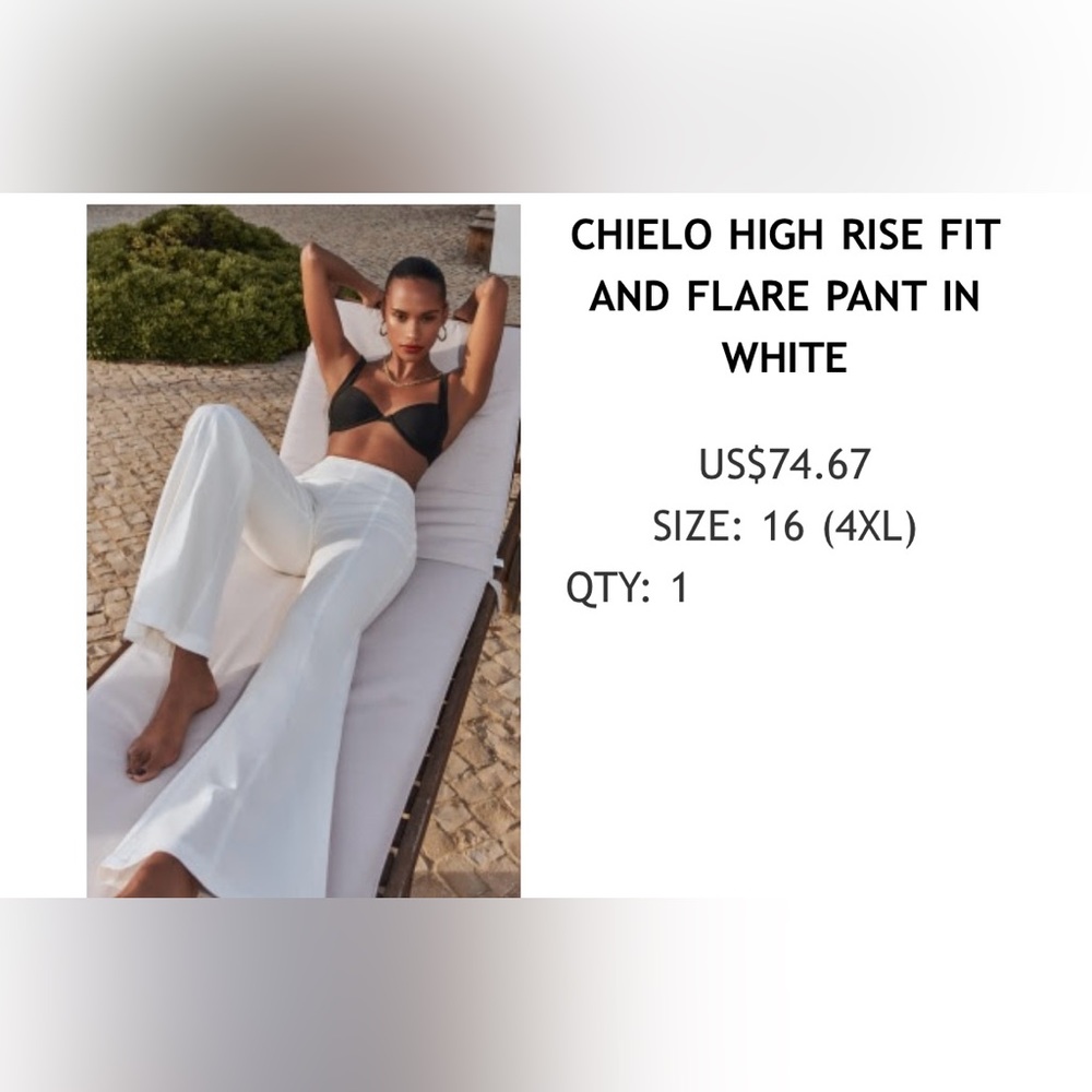 Showpo White Flare Pants